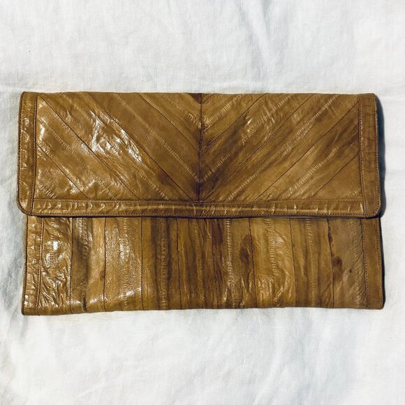 Vintage Naiade Eelskin Clutch - Picture 1 of 9